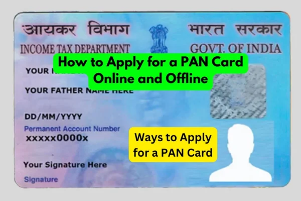 Steps to Apply for a PAN Card Online