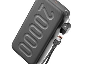 Ambrane 20000mAh Powerbank with in-Build Type C Cable