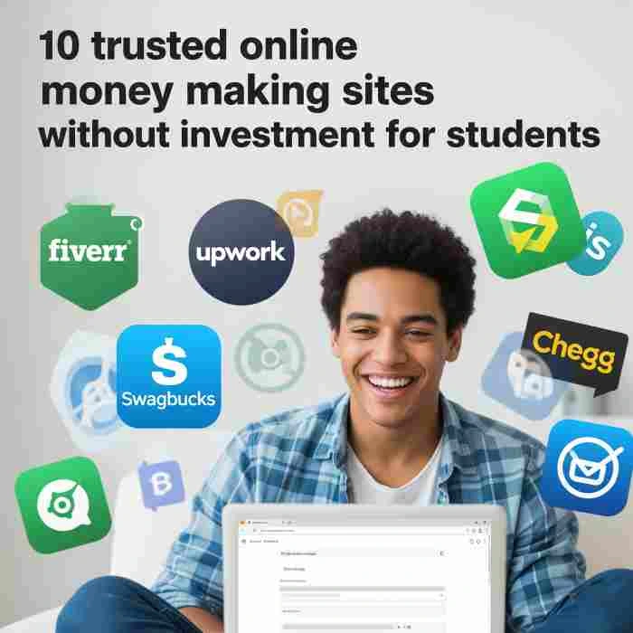 10 Trusted Online Money Making Sites Without Investment for Students
