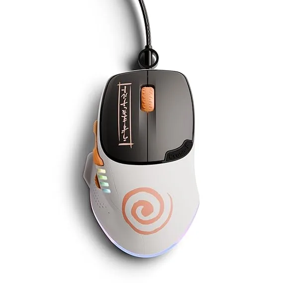 Kreo X Naruto Hawk Gaming Mouse with Programmable Buttons & RGB Lighting